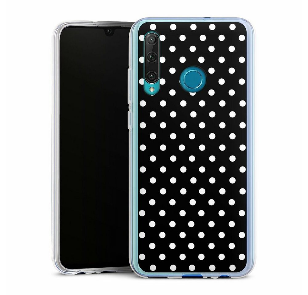 DeinDesign Handyhülle Punkte Retro Polka Dots Polka Dots - schwarz und weiß, Huawei Honor 20 Lite Silikon Hülle Bumper Case Handy Schutzhülle von DeinDesign