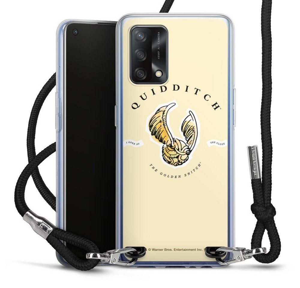 DeinDesign Handyhülle Quiddicht-The Golden Snitch, Oppo A74 Handykette Hülle mit Band Case zum Umhängen Cover mit Kette von DeinDesign