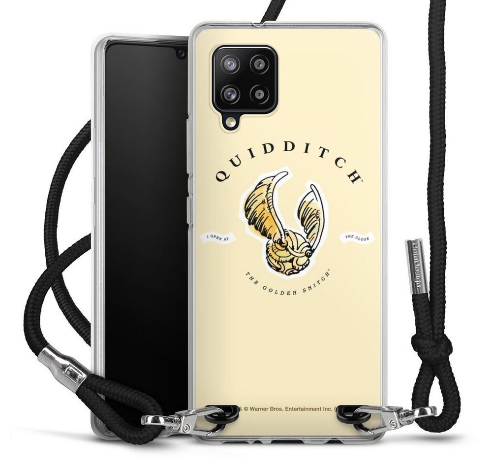 DeinDesign Handyhülle Quiddicht-The Golden Snitch, Samsung Galaxy A42 5G Handykette Hülle mit Band Case zum Umhängen von DeinDesign