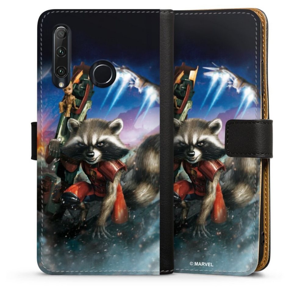 DeinDesign Handyhülle Rocket & Baby Groot Guardians Of The Galaxy, Huawei Honor 20 Lite Hülle Handy Flip Case Wallet Cover von DeinDesign