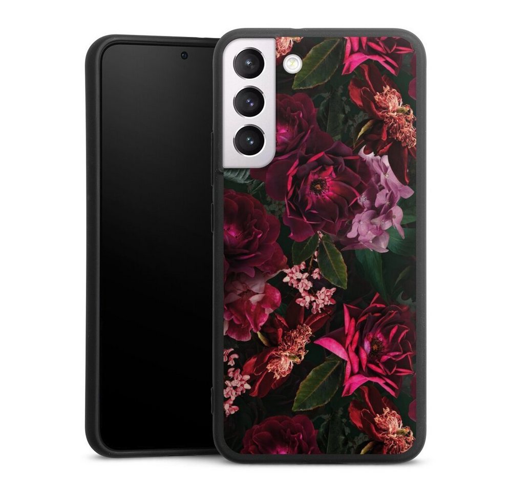DeinDesign Handyhülle Rose Blumen Blume Dark Red and Pink Flowers, Samsung Galaxy S22 Plus Silikon Hülle Premium Case Handy Schutzhülle von DeinDesign