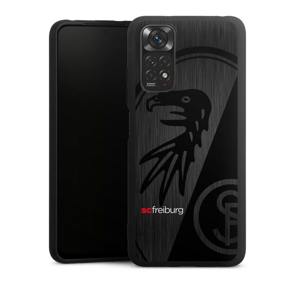 DeinDesign Handyhülle SC Freiburg Offizielles Lizenzprodukt Metallic Look, Xiaomi Redmi Note 11 4G Silikon Hülle Premium Case Handy Schutzhülle DeinDesign Handyhülle SC Freiburg Offizielles Lizenzprodukt Metallic Look, Xiaomi Redmi Note 11 4G Silikon Hülle Premium Case Handy Schutzhülle von DeinDesign