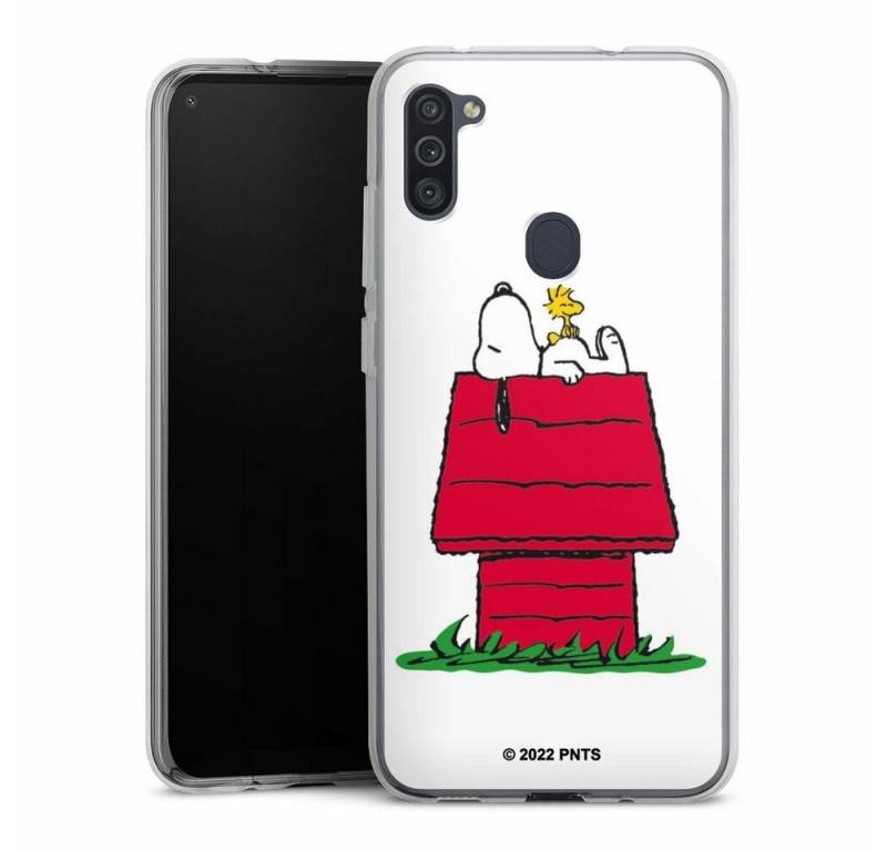 DeinDesign Handyhülle Snoopy Offizielles Lizenzprodukt Peanuts Snoopy and Woodstock Classic, Samsung Galaxy M11 Silikon Hülle Bumper Case Handy Schutzhülle von DeinDesign