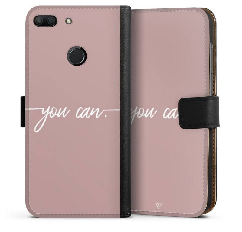 DeinDesign Handyhülle Spruch Sprüche Motivation You Can, Huawei Honor 9 Lite Hülle Handy Flip Case Wallet Cover von DeinDesign