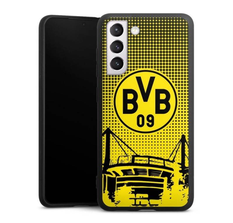 DeinDesign Handyhülle Stadion BVB Borussia Dortmund BVB Dots, Samsung Galaxy S21 FE 5G Silikon Hülle Premium Case Handy Schutzhülle von DeinDesign