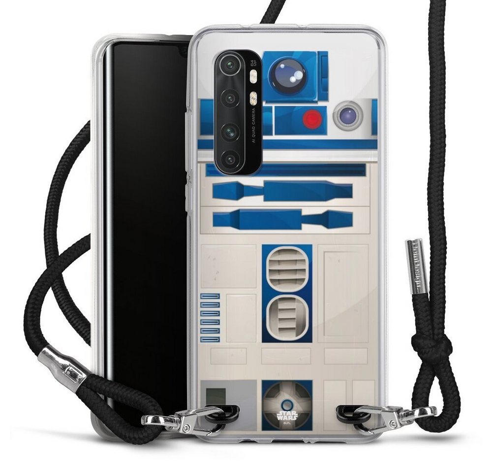 DeinDesign Handyhülle Star Wars R2D2 Fanartikel R2D2 Closeup - Star Wars, Xiaomi Mi Note 10 lite Handykette Hülle mit Band Case zum Umhängen von DeinDesign