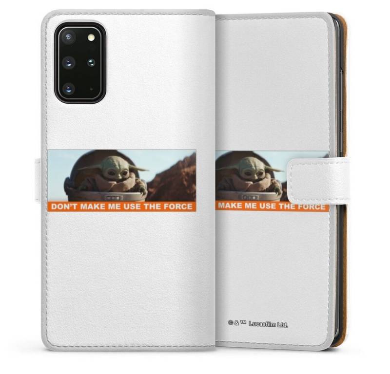 DeinDesign Handyhülle Star Wars The Child Statement transparent, Samsung Galaxy S20 Plus 5G Hülle Handy Flip Case Wallet Cover von DeinDesign
