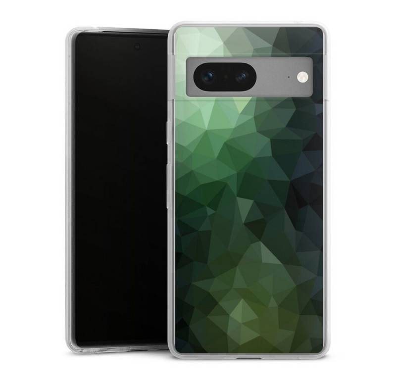 DeinDesign Handyhülle Tarnmuster Mosaik Geometric Polygonal Mosaic Green, Google Pixel 7 Slim Case Silikon Hülle Ultra Dünn Schutzhülle von DeinDesign