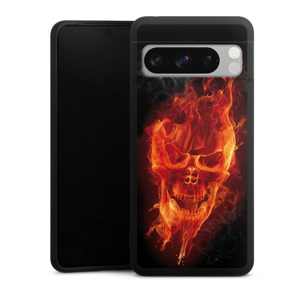 DeinDesign Handyhülle Totenkopf Feuer Schädel Burning Skull, Google Pixel 8 Pro Silikon Hülle Premium Case Handy Schutzhülle DeinDesign Handyhülle Totenkopf Feuer Schädel Burning Skull, Google Pixel 8 Pro Silikon Hülle Premium Case Handy Schutzhülle von DeinDesign