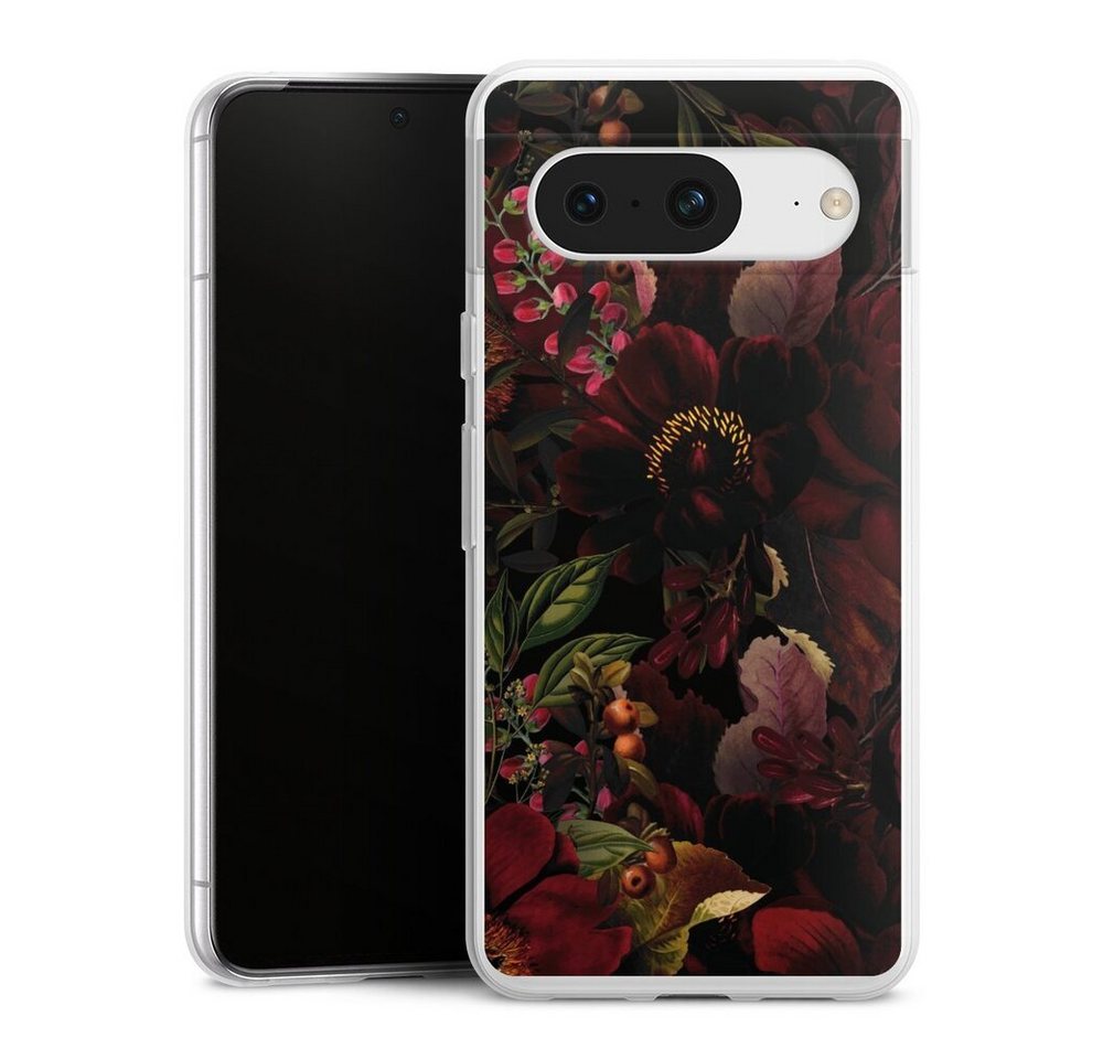 DeinDesign Handyhülle Utart Blumen Wiese Dunkle Blumenwiese, Google Pixel 8 Slim Case Silikon Hülle Ultra Dünn Schutzhülle DeinDesign Handyhülle Utart Blumen Wiese Dunkle Blumenwiese, Google Pixel 8 Slim Case Silikon Hülle Ultra Dünn Schutzhülle von DeinDesign