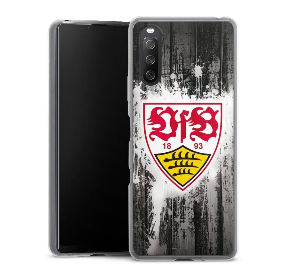 DeinDesign Handyhülle VfB Stuttgart Offizielles Lizenzprodukt VfB Stuttgart Splash, Sony Xperia 10 III Slim Case Silikon Hülle Ultra Dünn Schutzhülle DeinDesign Handyhülle VfB Stuttgart Offizielles Lizenzprodukt VfB Stuttgart Splash, Sony Xperia 10 III Slim Case Silikon Hülle Ultra Dünn Schutzhülle von DeinDesign