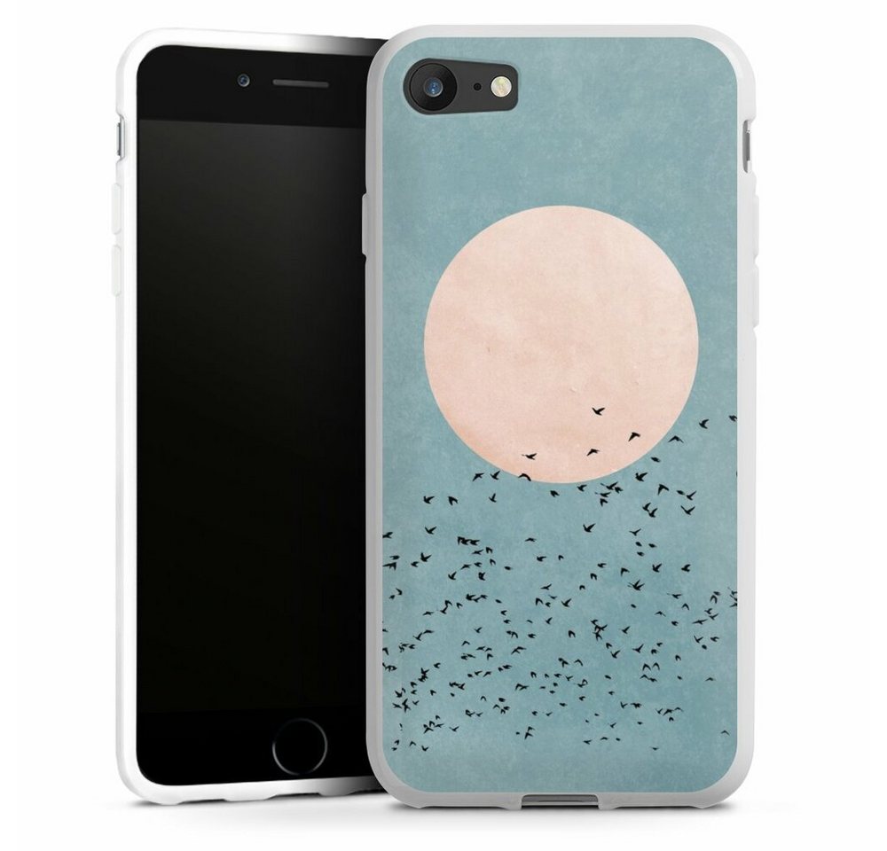 DeinDesign Handyhülle Vogel Sonne Art Fly Away, Apple iPhone 7 Silikon Hülle Bumper Case Handy Schutzhülle von DeinDesign