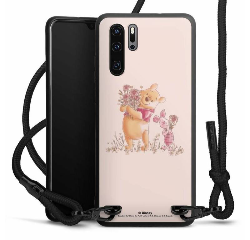 DeinDesign Handyhülle Winnie Puuh Ferkel Offizielles Lizenzprodukt Disney, Huawei P30 Pro New Edition Premium Handykette Hülle mit Band von DeinDesign