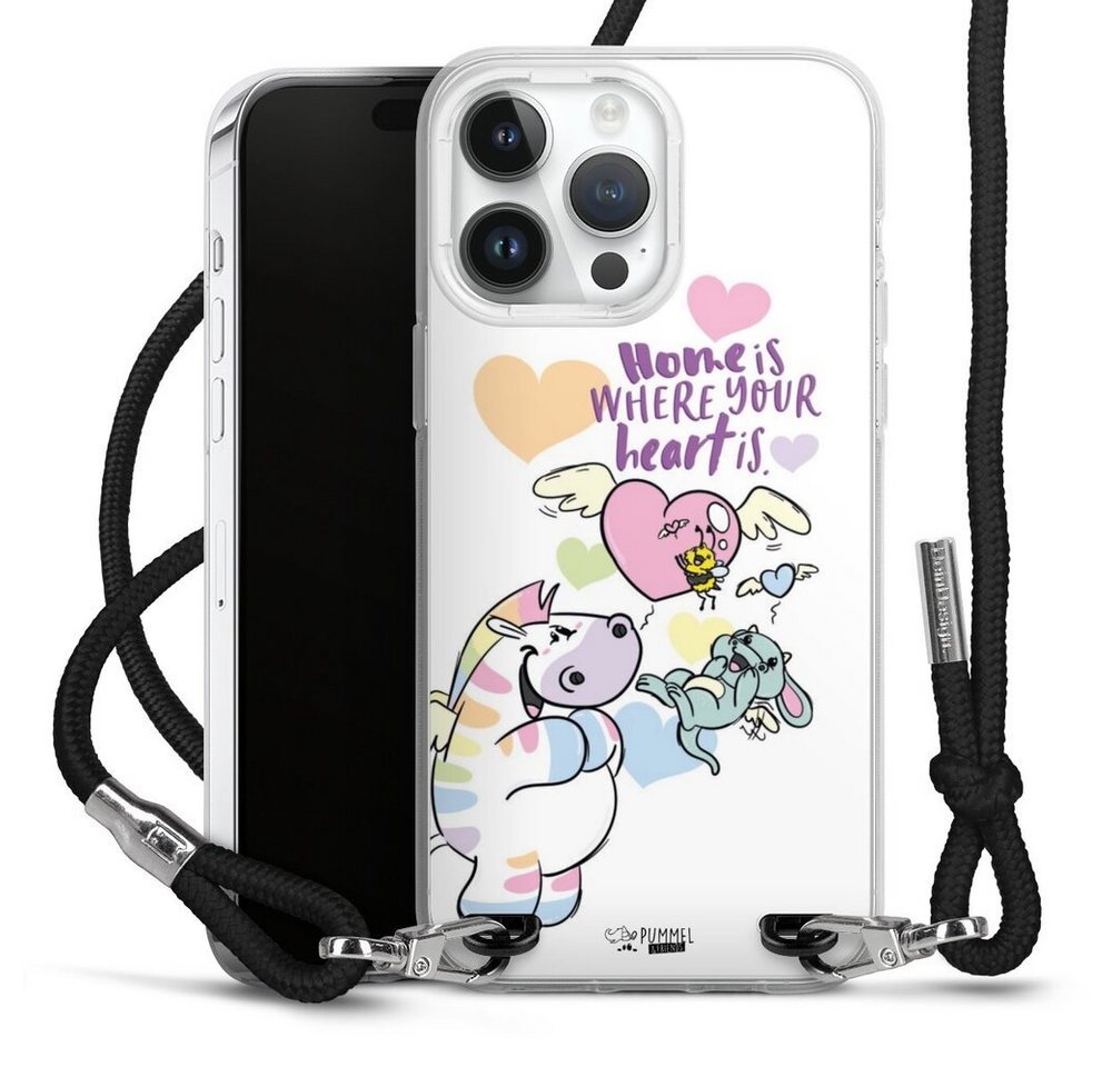 DeinDesign Handyhülle Zebrasus Home Is Where Your Heart Is, Apple iPhone 14 Pro Max Handykette Hülle mit Band Case zum Umhängen DeinDesign Handyhülle Zebrasus Home Is Where Your Heart Is, Apple iPhone 14 Pro Max Handykette Hülle mit Band Case zum Umhängen von DeinDesign