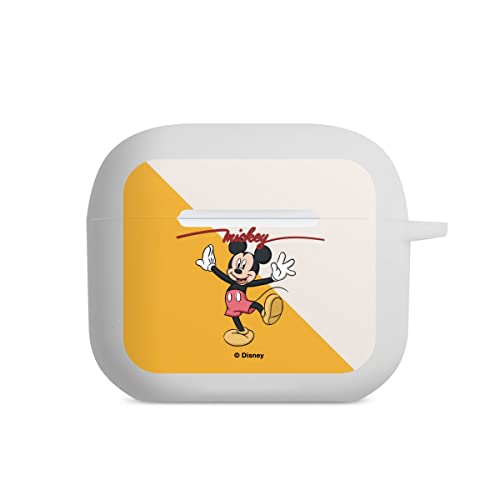 DeinDesign Hülle mit Karabiner kompatibel mit Apple AirPods (3.Generation) Case weiß Schutzhülle mit Schlüsselanhänger Mickey Mouse Disney Retro von DeinDesign
