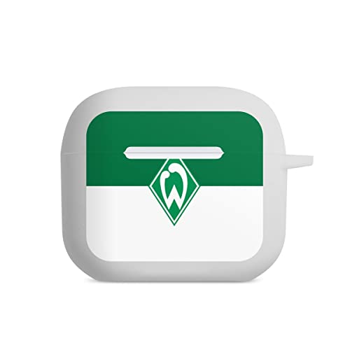 DeinDesign Hülle mit Karabiner kompatibel mit Apple AirPods (3.Generation) Case weiß Schutzhülle mit Schlüsselanhänger Wappen SV Werder Bremen Logo von DeinDesign