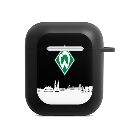 Hülle mit Karabiner kompatibel mit Apple AirPods (1. Generation) Case schwarz Schutzhülle mit Schlüsselanhänger Offizielles Lizenzprodukt Skyline SV Werder Bremen Hülle mit Karabiner kompatibel mit Apple AirPods (1. Generation) Case schwarz Schutzhülle mit Schlüsselanhänger Offizielles Lizenzprodukt Skyline SV Werder Bremen von DeinDesign