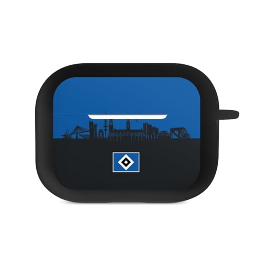 DeinDesign Hülle mit Karabiner kompatibel mit Apple AirPods Pro 1. Generation Case schwarz Schutzhülle mit Schlüsselanhänger HSV Hamburg Skyline DeinDesign Hülle mit Karabiner kompatibel mit Apple AirPods Pro 1. Generation Case schwarz Schutzhülle mit Schlüsselanhänger HSV Hamburg Skyline von DeinDesign