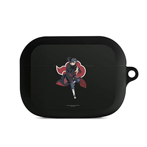 DeinDesign Hülle mit Karabiner kompatibel mit Apple AirPods Pro 1. Generation Case schwarz Schutzhülle mit Schlüsselanhänger Itachi Uchiha Offizielles Lizenzprodukt Naruto Shippuden von DeinDesign