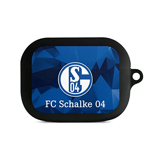 DeinDesign Hülle mit Karabiner kompatibel mit Apple AirPods Pro 1. Generation Case schwarz Schutzhülle mit Schlüsselanhänger Muster Offizielles Lizenzprodukt Bundesliga von DeinDesign