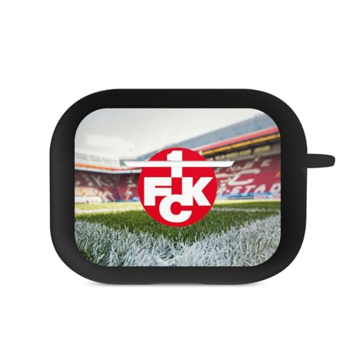 DeinDesign Hülle mit Karabiner kompatibel mit Apple AirPods Pro 2. Generation Case schwarz Schutzhülle mit Schlüsselanhänger Stadion Offizielles Lizenzprodukt 1. FC Kaiserslautern von DeinDesign