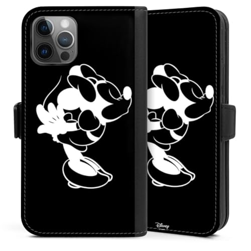 DeinDesign Klapphülle kompatibel mit Apple iPhone 12 Handyhülle aus Kunst Leder schwarz Flip Case Disney Offizielles Lizenzprodukt Minnie Mouse DeinDesign Klapphülle kompatibel mit Apple iPhone 12 Handyhülle aus Kunst Leder schwarz Flip Case Disney Offizielles Lizenzprodukt Minnie Mouse von DeinDesign