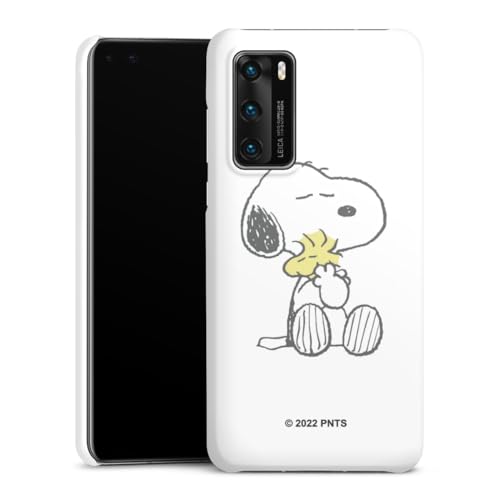 DeinDesign Premium Case kompatibel mit Huawei P40 Smartphone Handyhülle Schutzhülle matt Peanuts Snoopy Liebe von DeinDesign