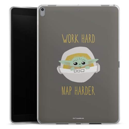 DeinDesign Silikon Hülle kompatibel mit Apple iPad Air (2019) Case Tablet Hülle Baby Yoda Statement Star Wars von DeinDesign