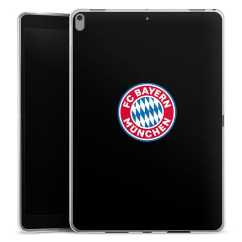 DeinDesign Silikon Hülle kompatibel mit Apple iPad Air (2019) Case Tablet Hülle FC Bayern München Fußball Offizielles Lizenzprodukt von DeinDesign