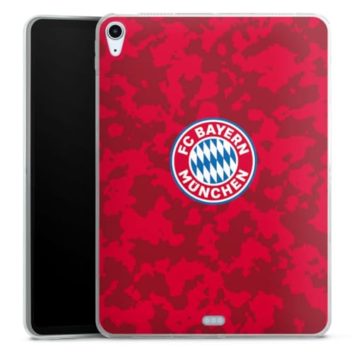 DeinDesign Silikon Hülle kompatibel mit Apple iPad Air 2020 (2020) Case Tablet Hülle FC Bayern München Camouflage FCB von DeinDesign