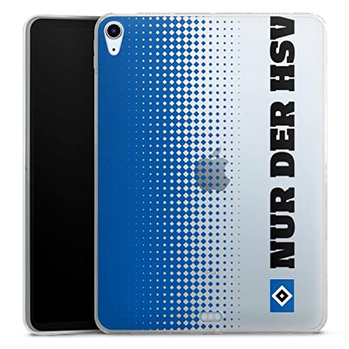 DeinDesign Silikon Hülle kompatibel mit Apple iPad Air 2020 (2020) Case Tablet Hülle HSV transparent Hamburger SV von DeinDesign