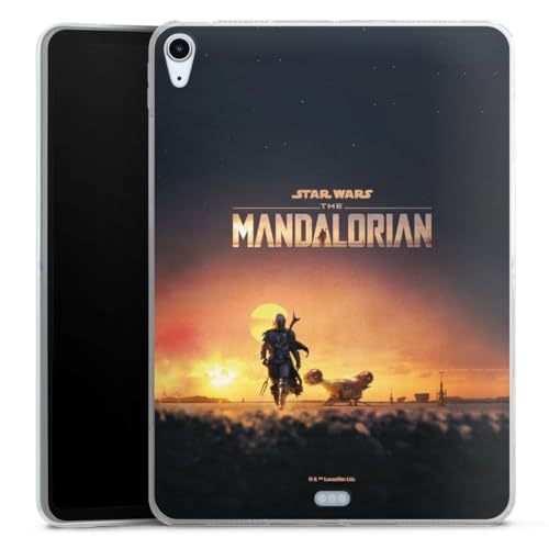 DeinDesign Silikon Hülle kompatibel mit Apple iPad Air 2020 (2020) Case Tablet Hülle Serienmotiv Star Wars The Mandalorian von DeinDesign