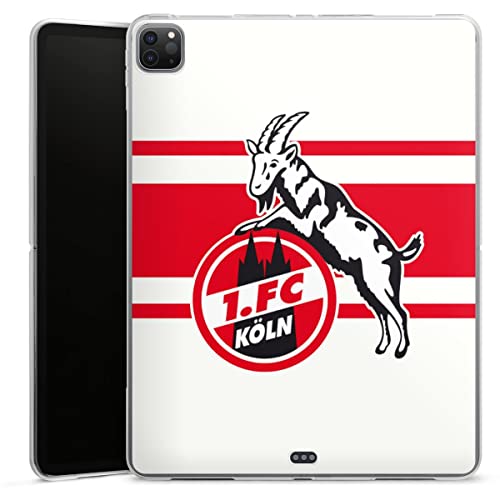 DeinDesign Silikon Hülle kompatibel mit Apple iPad Pro 12.9 (2020) Case Tablet Hülle EffZeh Offizielles Lizenzprodukt 1. FC Köln von DeinDesign