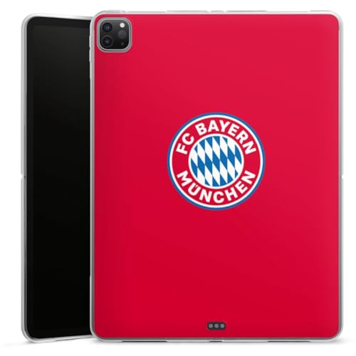 DeinDesign Silikon Hülle kompatibel mit Apple iPad Pro 12.9 (2020) Case Tablet Hülle FC Bayern München FCB Logo von DeinDesign