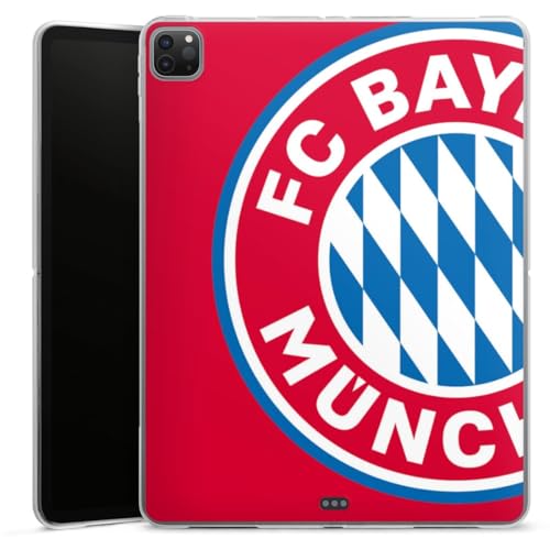 DeinDesign Silikon Hülle kompatibel mit Apple iPad Pro 12.9 (2020) Case Tablet Hülle FC Bayern München Offizielles Lizenzprodukt FCB von DeinDesign