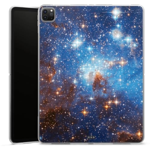 DeinDesign Silikon Hülle kompatibel mit Apple iPad Pro 12.9 (2020) Case Tablet Hülle Galaxie Weltall Sterne von DeinDesign