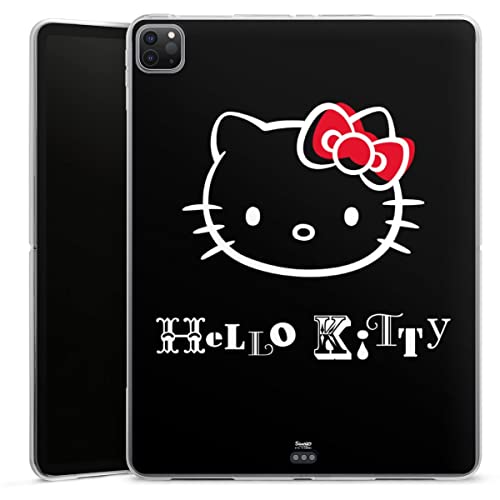 DeinDesign Silikon Hülle kompatibel mit Apple iPad Pro 12.9 (2020) Case Tablet Hülle Kawaii Fanartikel Hello Kitty von DeinDesign
