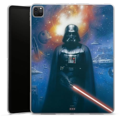 DeinDesign Silikon Hülle kompatibel mit Apple iPad Pro 12.9 (2020) Case Tablet Hülle Star Wars Darth Vader Fanartikel von DeinDesign