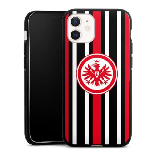 Silikon Hülle kompatibel mit Apple iPhone 12 Mini Case schwarz Handyhülle Eintracht Frankfurt Streifen SGE Silikon Hülle kompatibel mit Apple iPhone 12 Mini Case schwarz Handyhülle Eintracht Frankfurt Streifen SGE von DeinDesign