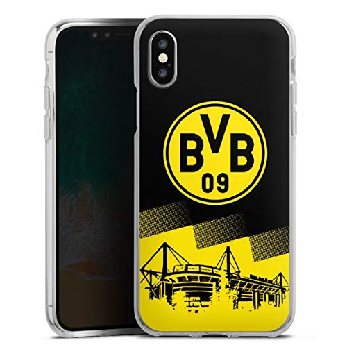 Silikon Hülle kompatibel mit Apple iPhone XS Case transparent Handyhülle BVB Borussia Dortmund Stadion Silikon Hülle kompatibel mit Apple iPhone XS Case transparent Handyhülle BVB Borussia Dortmund Stadion von DeinDesign