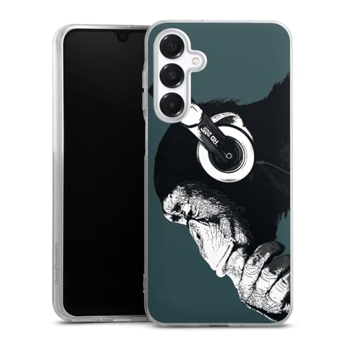 DeinDesign Silikon Hülle kompatibel mit Samsung Galaxy A16 4G Case transparent Handyhülle AFFE Kopfhörer Musik DeinDesign Silikon Hülle kompatibel mit Samsung Galaxy A16 4G Case transparent Handyhülle AFFE Kopfhörer Musik von DeinDesign