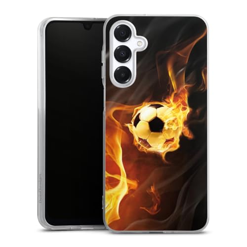 DeinDesign Silikon Hülle kompatibel mit Samsung Galaxy A16 4G Case transparent Handyhülle Fußball Feuer Ball DeinDesign Silikon Hülle kompatibel mit Samsung Galaxy A16 4G Case transparent Handyhülle Fußball Feuer Ball von DeinDesign