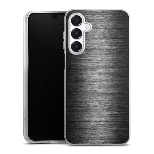 DeinDesign Silikon Hülle kompatibel mit Samsung Galaxy A16 4G Case transparent Handyhülle Metallic Look Metal Anthrazit DeinDesign Silikon Hülle kompatibel mit Samsung Galaxy A16 4G Case transparent Handyhülle Metallic Look Metal Anthrazit von DeinDesign