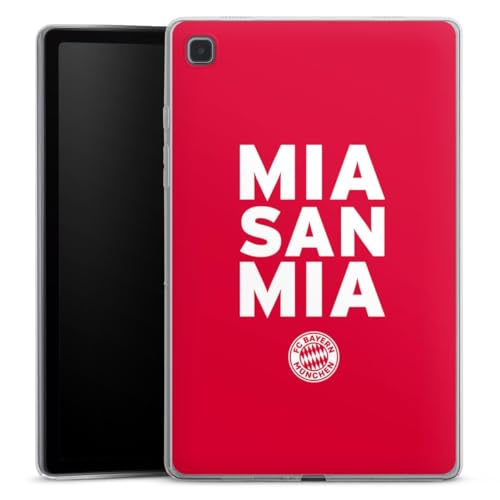 DeinDesign Silikon Hülle kompatibel mit Samsung Galaxy Tab A7 10.4 (2020) Case Tablet Hülle FC Bayern München Mia San Mia FCB von DeinDesign
