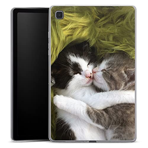 DeinDesign Silikon Hülle kompatibel mit Samsung Galaxy Tab A7 10.4 (2020) Case Tablet Hülle Katze Haustier Tiere von DeinDesign