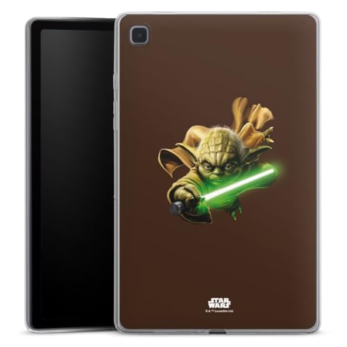 DeinDesign Silikon Hülle kompatibel mit Samsung Galaxy Tab A7 10.4 (2020) Case Tablet Hülle Star Wars Yoda Fanartikel von DeinDesign