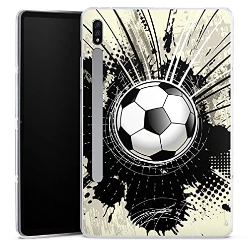 DeinDesign Silikon Hülle kompatibel mit Samsung Galaxy Tab S7 (2020) Case Tablet Hülle Fußball Graffiti Sport von DeinDesign