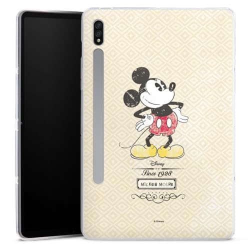 DeinDesign Silikon Hülle kompatibel mit Samsung Galaxy Tab S7 (2020) Case Tablet Hülle Mickey Mouse Disney Offizielles Lizenzprodukt von DeinDesign