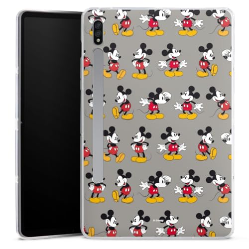 DeinDesign Silikon Hülle kompatibel mit Samsung Galaxy Tab S7 (2020) Case Tablet Hülle Mickey Mouse Disney Retro von DeinDesign