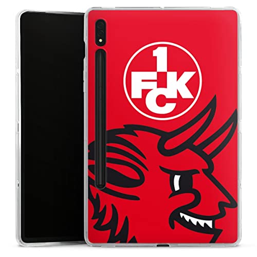 DeinDesign Silikon Hülle kompatibel mit Samsung Galaxy Tab S8 Case Tablet Hülle Teufel 1. FCK 1. FC Kaiserslautern von DeinDesign